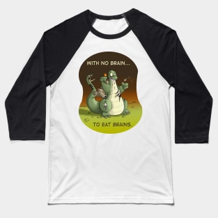 Stegi the Friendly Zombie-saurus Baseball T-Shirt